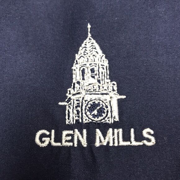 FOOTJOY Golf Windshirt Men XL Navy 1/4 Snap Elastic Waist Cuff Raglan Pullover - Picture 9 of 16